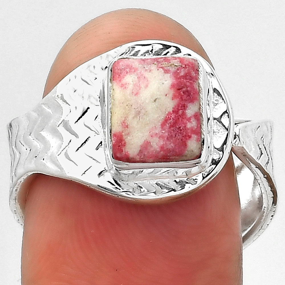 Adjustable - Pink Thulite - Norway Ring size-8 R-1381 SDR152438