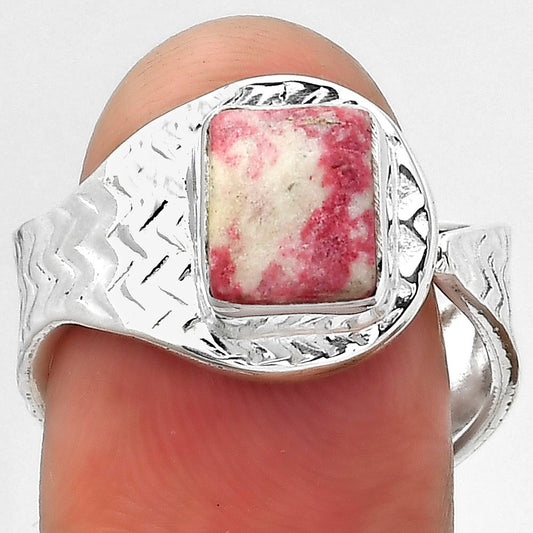 Adjustable - Pink Thulite - Norway Ring size-8 R-1381 SDR152438