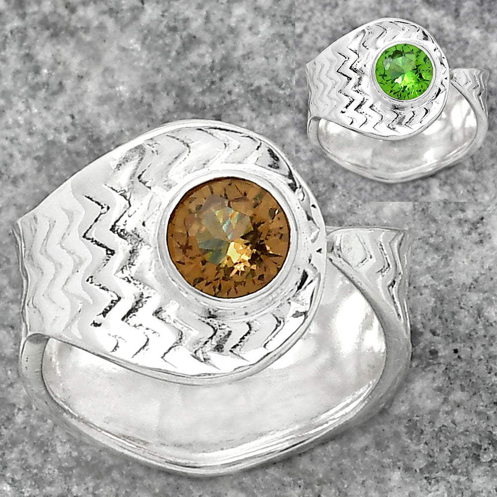 Adjustable - Zandrite Color Change Ring size-6.5 R-1381 SDR152451