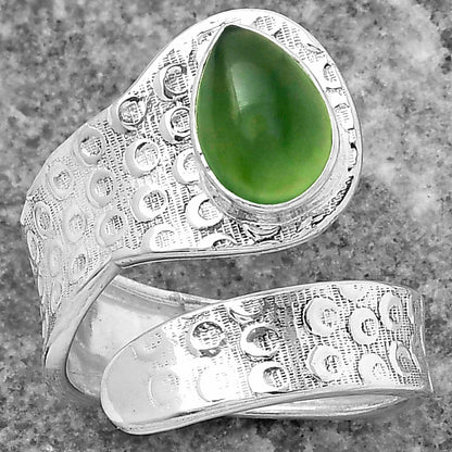 Adjustable - Nephrite Jade - Canada Ring size-8 R-1374 SDR152563