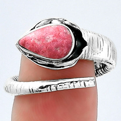 Adjustable - Pink Thulite - Norway Ring size-8.5 R-1306 SDR154321