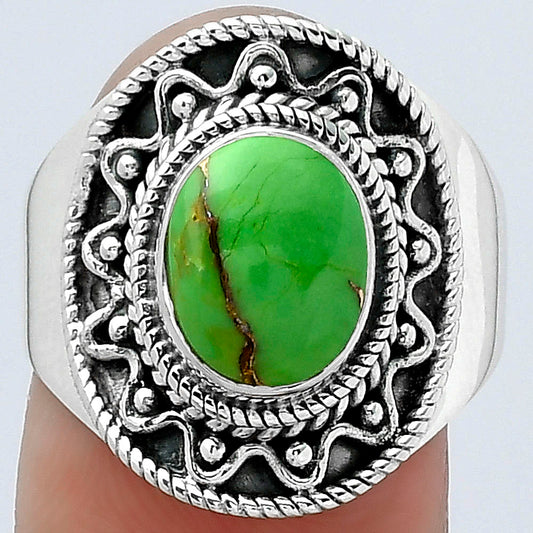 Copper Green Turquoise - Arizona Ring size-8 R-1501 SDR154520