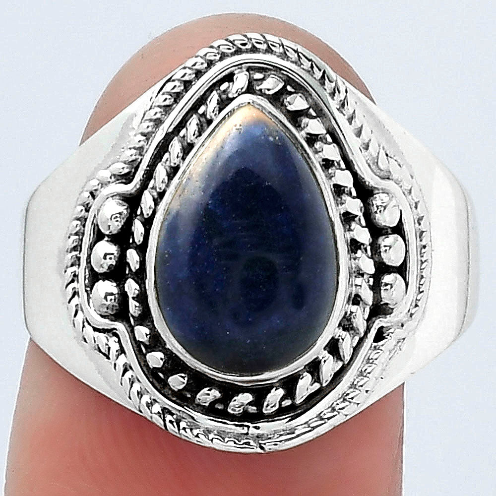 Natural Sodalite Ring size-8.5 R-1312 SDR154593