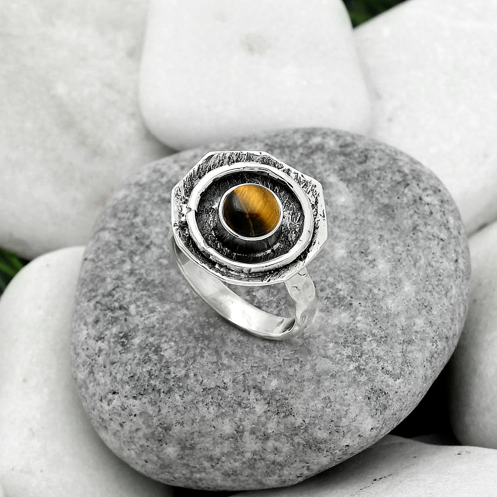 Natural Tiger Eye - Africa Ring size-8 R-1468 SDR154840