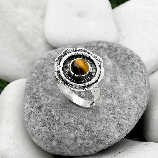 Natural Tiger Eye - Africa Ring size-8 R-1468 SDR154840