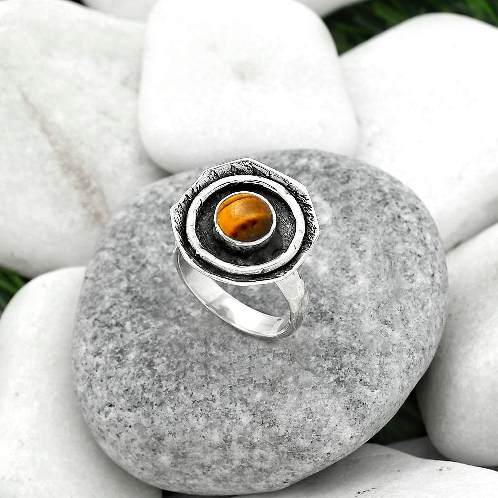 Natural Tiger Eye - Africa Ring size-7 R-1468 SDR154850