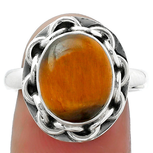 Natural Tiger Eye - Africa Ring size-8 R-1528 SDR155017