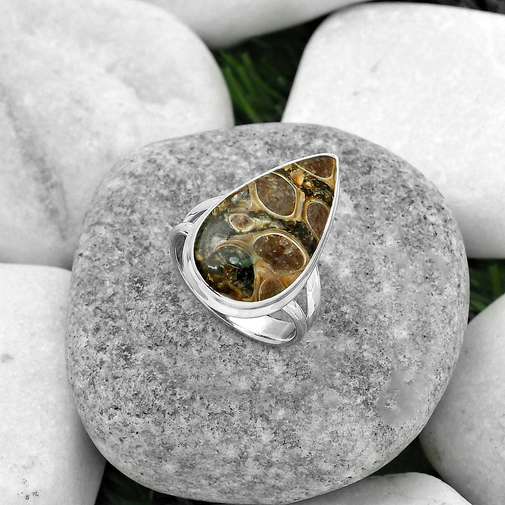 Natural Turtella Jasper - USA Ring size-8 R-1008 SDR155224