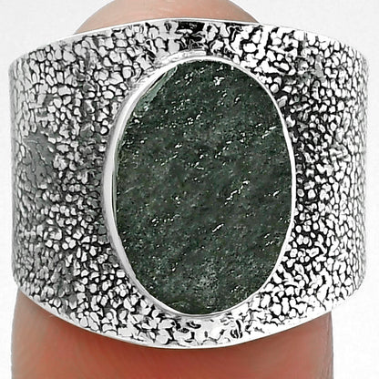 Natural Tektite Rough - Greek Ring size-7 R-1378 SDR155274