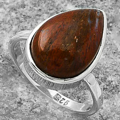 Natural Red Moss Agate Ring size-7 R-1001 SDR155575