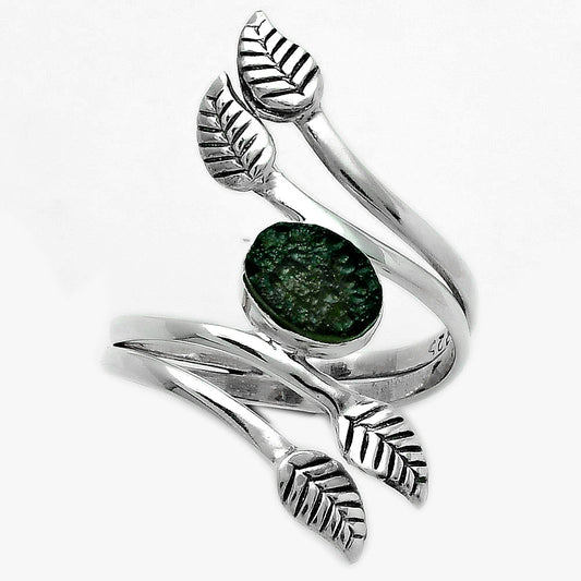 Natural Tektite Rough - Greek Ring size-7.5 R-1251 SDR155916