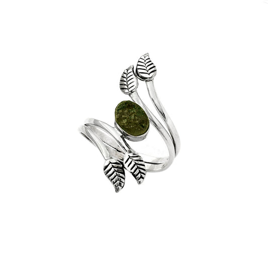 Natural Tektite Rough - Greek Ring size-8.5 R-1251 SDR155931