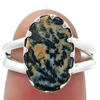 Natural Russian Honey Dendrite Opal Ring size-7.5 R-1210 SDR156024