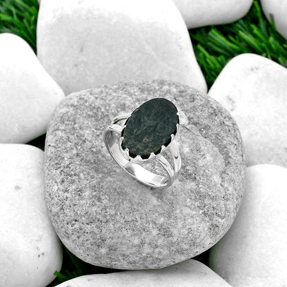 Natural Russian Honey Dendrite Opal Ring size-8.5 R-1210 SDR156043