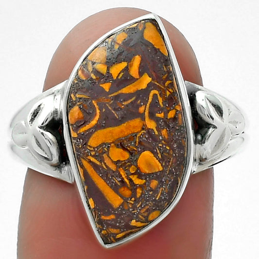 Coquina Fossil Jasper - India Ring size-9.5 R-1261 SDR156096