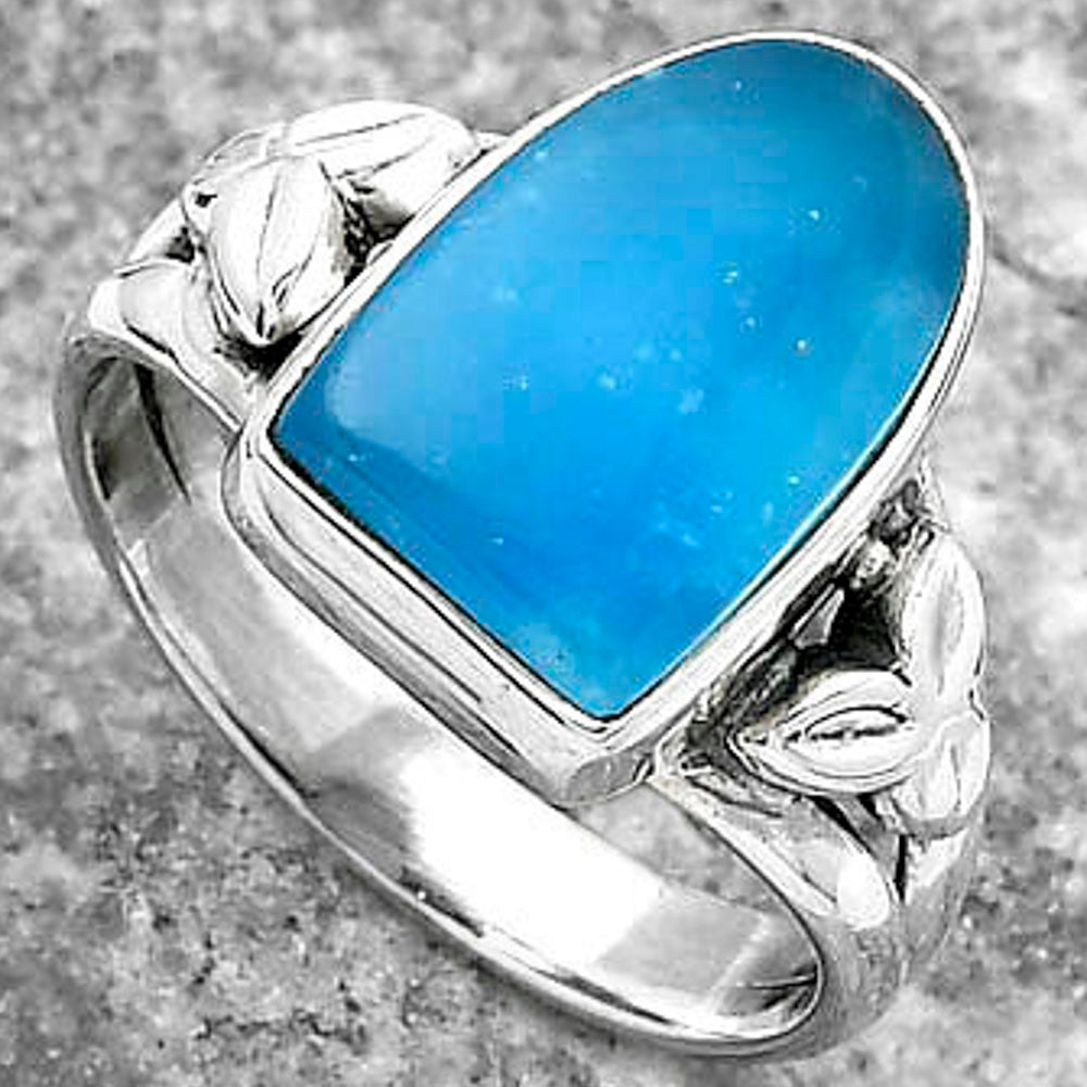 Natural Smithsonite Ring size-7.5 R-1261 SDR156102
