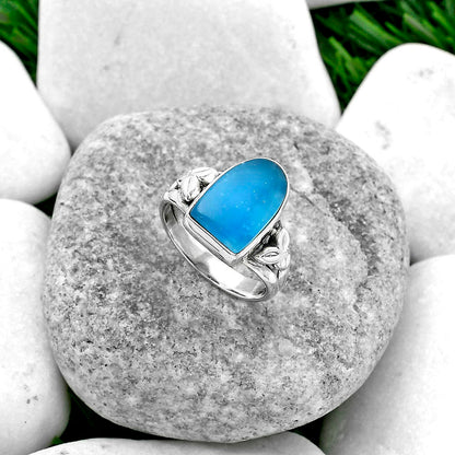 Natural Smithsonite Ring size-7.5 R-1261 SDR156102