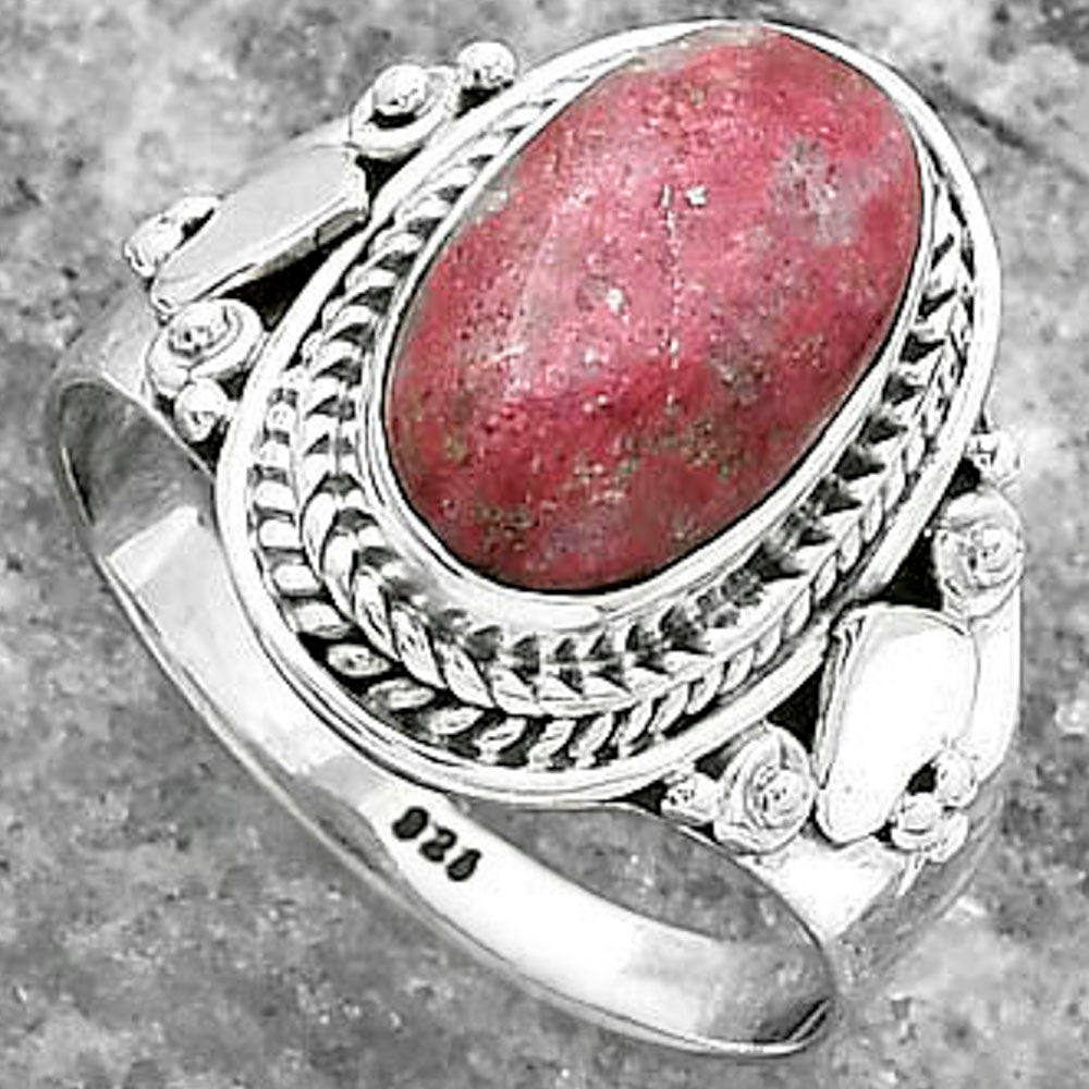 Natural Pink Thulite - Norway Ring size-7 R-1291 SDR156134