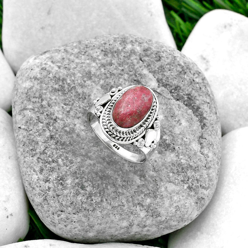 Natural Pink Thulite - Norway Ring size-7 R-1291 SDR156134