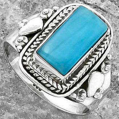 Natural Smithsonite Ring size-7.5 R-1291 SDR156153