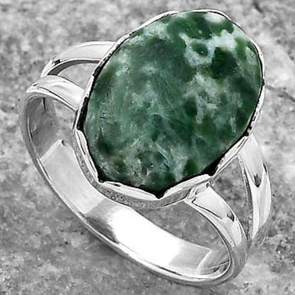 Natural Dioptase Ring size-9 R-1338 SDR156177