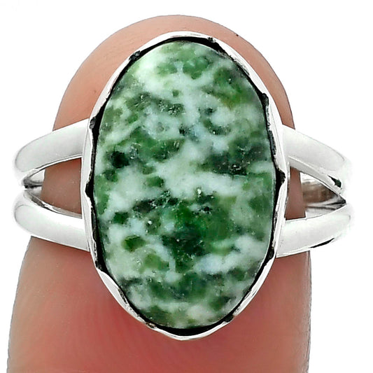 Natural Dioptase Ring size-7.5 R-1338 SDR156193
