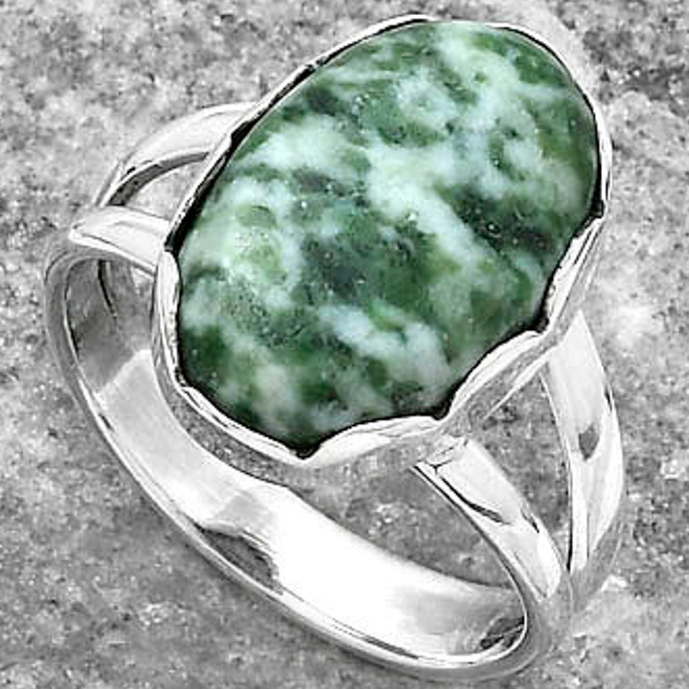 Natural Dioptase Ring size-7.5 R-1338 SDR156193