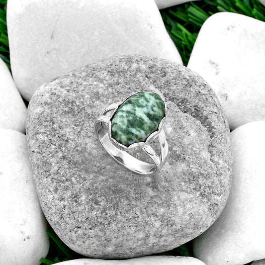 Natural Dioptase Ring size-7.5 R-1338 SDR156193