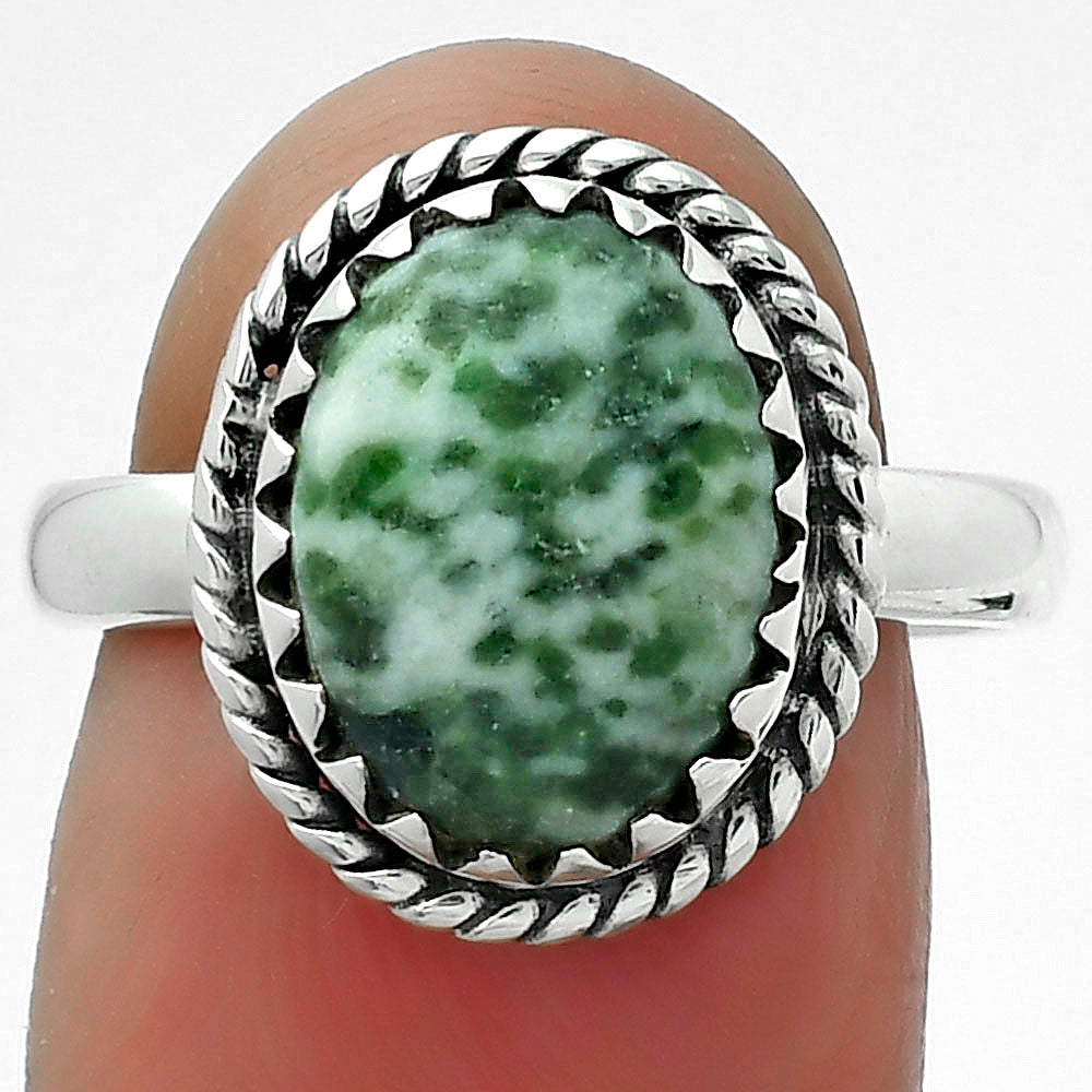 Natural Dioptase Ring size-7.5 R-1474 SDR156270