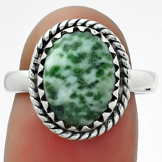 Natural Dioptase Ring size-7.5 R-1474 SDR156270