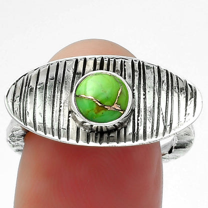 Copper Green Turquoise - Arizona Ring size-7 R-1573 SDR156654