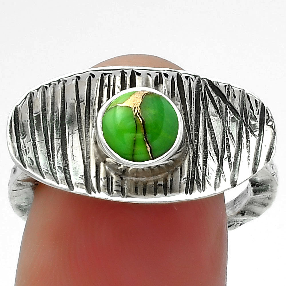 Copper Green Turquoise - Arizona Ring size-7 R-1573 SDR156663