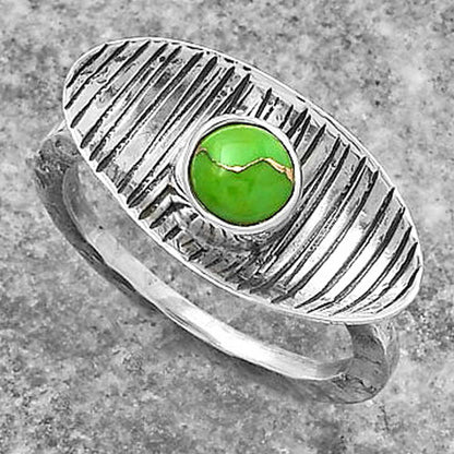 Copper Green Turquoise - Arizona Ring size-8.5 R-1573 SDR156665