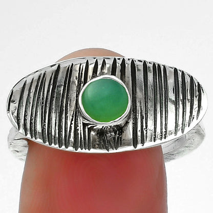 Natural Chrysoprase - Australia Ring size-8.5 R-1573 SDR156674