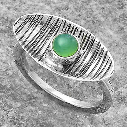 Natural Chrysoprase - Australia Ring size-8.5 R-1573 SDR156674