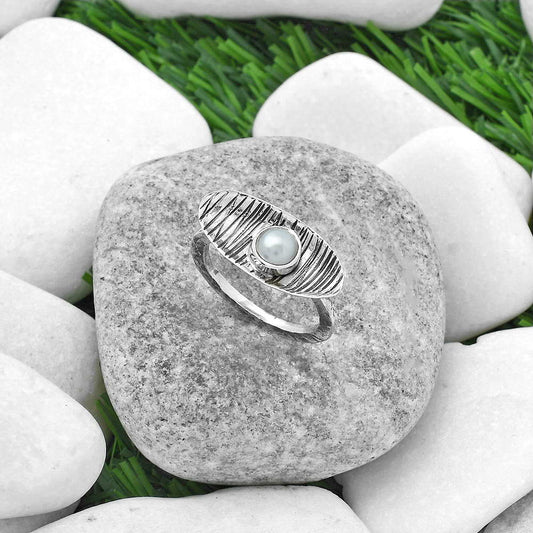 Natural Fresh Water Pearl Ring size-8.5 R-1573 SDR156690