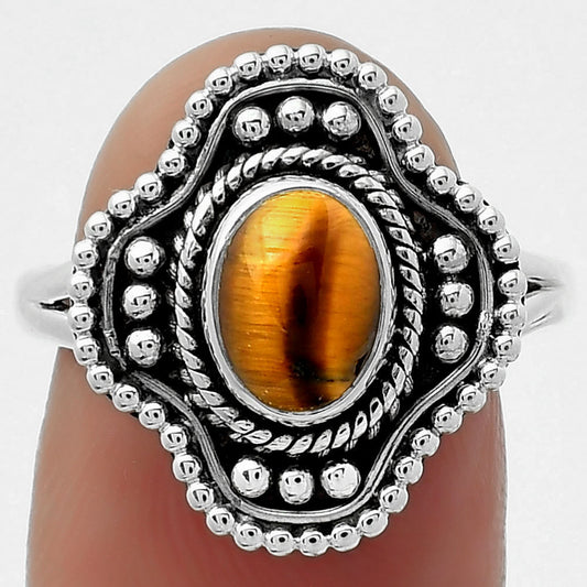 Natural Tiger Eye - Africa Ring size-8 R-1529 SDR157026