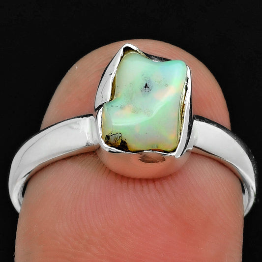 Natural Ethiopian Opal Rough Ring size-8.5 R-1001 SDR157563
