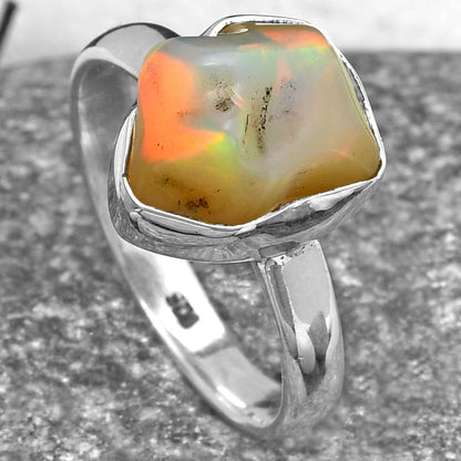 Natural Ethiopian Opal Rough Ring size-8.5 R-1001 SDR157579