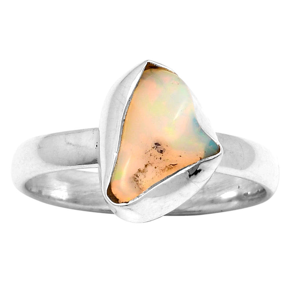 Natural Ethiopian Opal Rough Ring size-8.5 R-1001 SDR157606