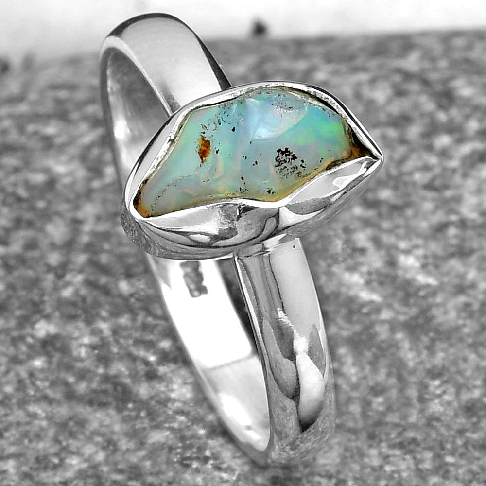 Natural Ethiopian Opal Rough Ring size-9.5 R-1001 SDR157619