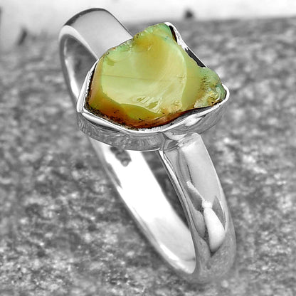 Natural Ethiopian Opal Rough Ring size-9 R-1001 SDR157623