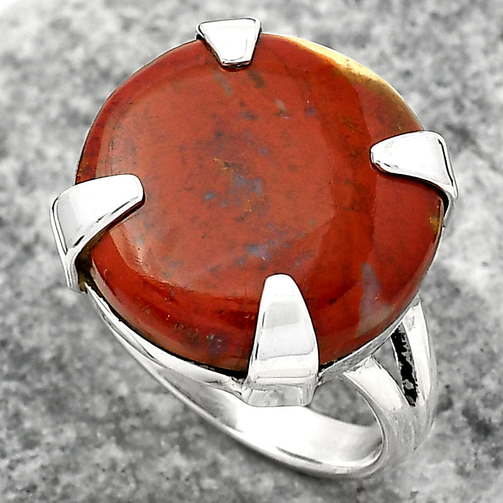 Natural Red Moss Agate Ring size-8 R-1305 SDR157700
