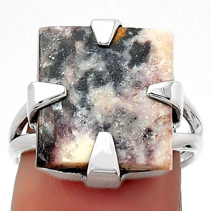 Natural Indian Blanket Jasper Ring size-7 R-1305 SDR157702