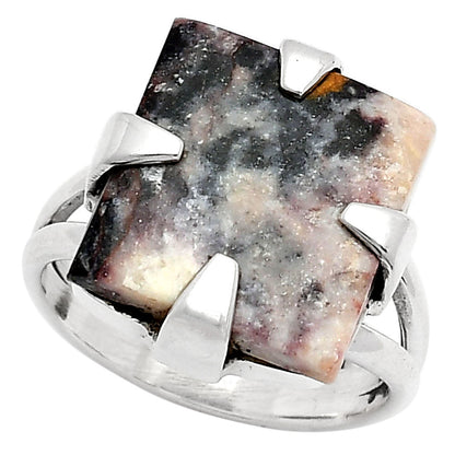 Natural Indian Blanket Jasper Ring size-7 R-1305 SDR157702