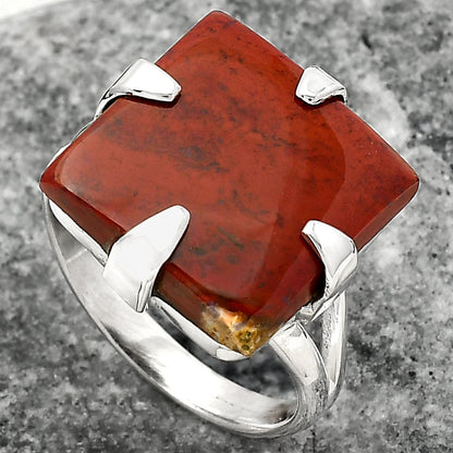 Natural Red Moss Agate Ring size-9.5 R-1305 SDR157710