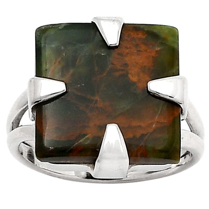 Natural Turkish Rainforest Chrysocolla Ring size-7 R-1305 SDR157741