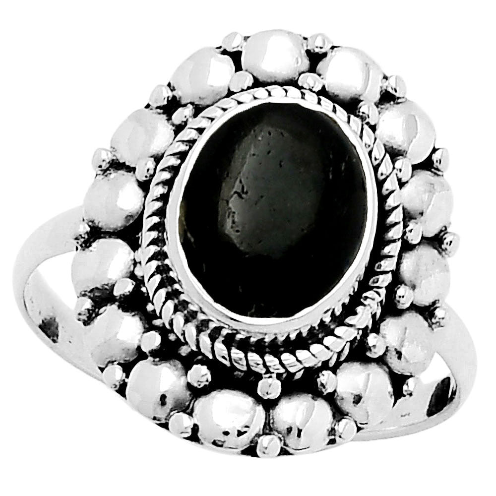 Natural Nuummite Ring size-8.5 R-1399 SDR157829