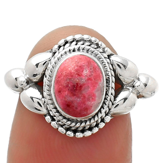 Natural Pink Thulite - Norway Ring size-8 R-1286 SDR157892