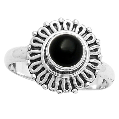 Natural Black Onyx - Brazil Ring size-8 R-1320 SDR157953